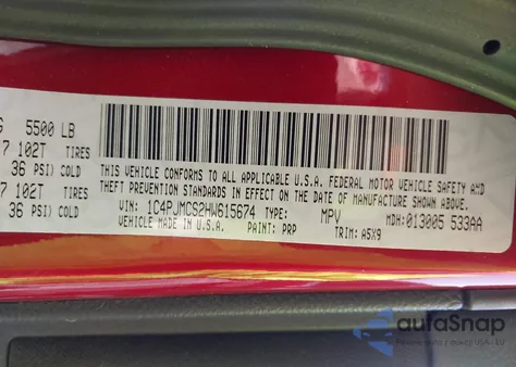 2017 Jeep Cherokee Latitude 4X4 from USA, damaged, VIN 1C4PJMCS2HW615674